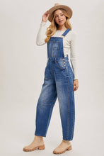 Load image into Gallery viewer, DENIM BARREL OVERALLS