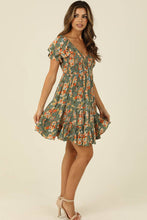 Load image into Gallery viewer, SMOCKED BODICE SHORT SLEEVE DRESS