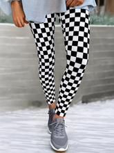 Load image into Gallery viewer, LDC Checkered Pattern High Waist Skinny Leggings