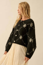 Load image into Gallery viewer, Snowflake Jacquard Cardigan
