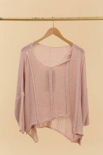 Load image into Gallery viewer, Bizou Asymmetrical Cotton Sweater - France