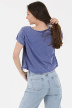 Load image into Gallery viewer, BURNOUT KNIT T SHIRT WITH ONE POCKET