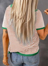 Load image into Gallery viewer, Tilly Striped Short Sleeve Knit Sweater