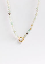 Load image into Gallery viewer, Semi Precious Natural Stone Charm Keeper Necklace