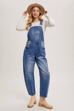 Load image into Gallery viewer, DENIM BARREL OVERALLS