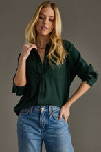 Load image into Gallery viewer, Hunter Green Super Soft Button Down Top