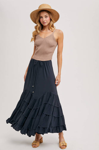 Betty RUFFLED MAXI SKIRT