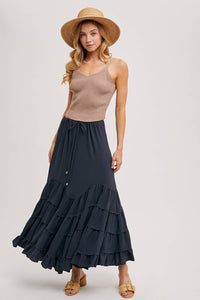 Betty RUFFLED MAXI SKIRT
