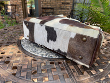 Load image into Gallery viewer, Weekender Duffle Leather Hair On Cowhide Bag