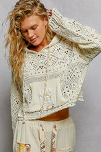 Load image into Gallery viewer, Chandy Crochet Hoodie Sweater
