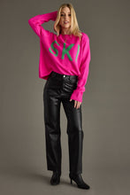 Load image into Gallery viewer, Bright Pink Ski Sweater