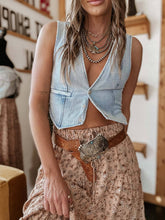 Load image into Gallery viewer, Western Cowgirl Denim Vest