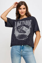 Load image into Gallery viewer, Tahoe Mineral Washed Long Crop Tee Shirt