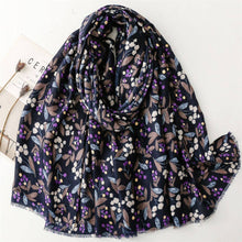 Load image into Gallery viewer, Scarvii - Small Floral Pattern Fall &amp; Winter Scarf