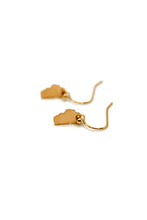 Load image into Gallery viewer, Small Lake Tahoe Gold Plate Earrings -