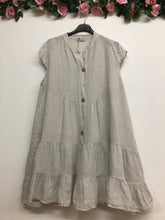 Load image into Gallery viewer, Cap Sleeve Italian Linen dress