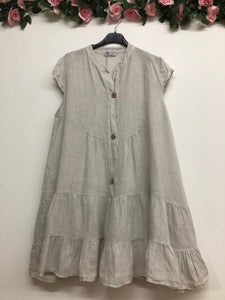 Cap Sleeve Italian Linen dress
