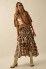 Load image into Gallery viewer, Penny Plaid High-Low Maxi Skirt