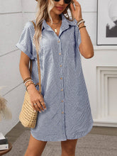 Load image into Gallery viewer, Tandy Striped Shirt Dress