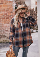 Load image into Gallery viewer, Women&#39;s Loose Flannel Plaid Shirt