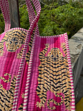 Load image into Gallery viewer, Tiger Print Quilted Cotton Tote Bags