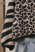 Load image into Gallery viewer, Mixed Animal Print Knit Sweater