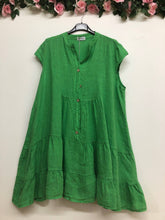 Load image into Gallery viewer, Cap Sleeve Italian Linen dress