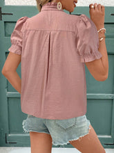 Load image into Gallery viewer, Lola Embroidered Ruffle Sleeve Top