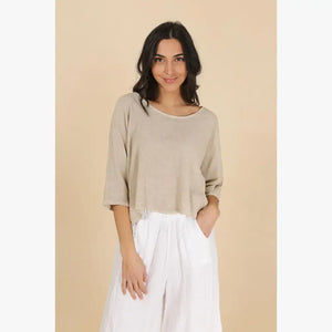 Italian Linen Tunic Top