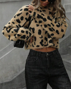 Leopard-Print Sweater