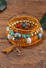 Load image into Gallery viewer, Boho Beaded Turquoise Bracelets Set 5pcs
