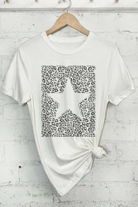 STAR LEOPARD GRAPHIC TSHIRTS