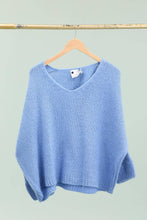 Load image into Gallery viewer, Eloise Oversized V Neck Sweater Wool Mohair Blend - Italian