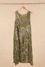 Load image into Gallery viewer, Italian Linen Sleeveless floral dress
