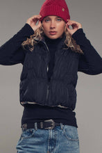 Load image into Gallery viewer, Reversible Cropped Puffer Vest