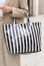 Load image into Gallery viewer, Glossy Striped Tote Bag