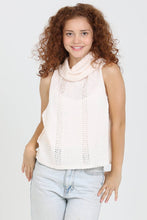 Load image into Gallery viewer, COWL NECK SLEEVELESS SWEATER TOP