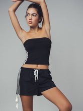 Load image into Gallery viewer, Side Stripe Strapless Tube Top