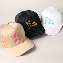 Load image into Gallery viewer, Cocktail Texts Embroidery Mesh Back Trucker Hat