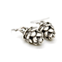 Load image into Gallery viewer, Silver Pinecone Earrings